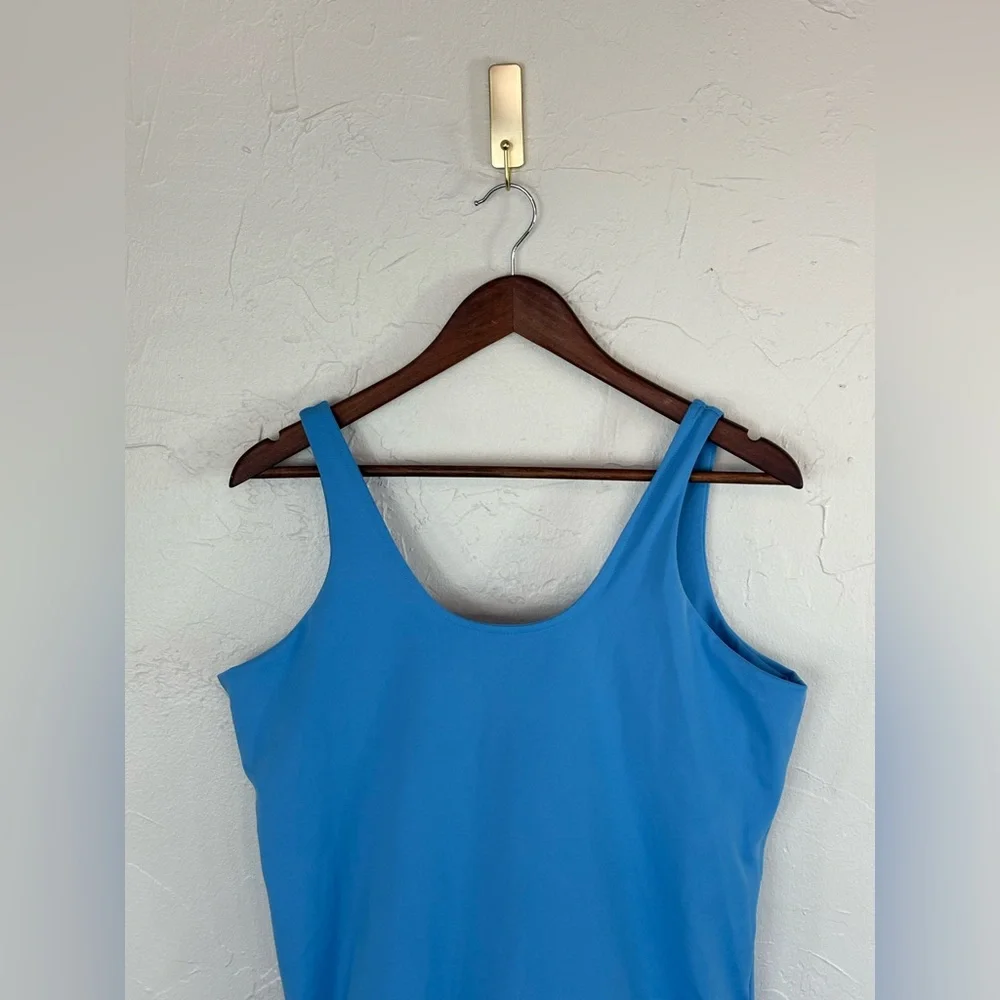 GIRLFRIEND COLLECTIVE Bike Unitard Workout Gym Onsie One Piece Blue Onsie‎ 2XL